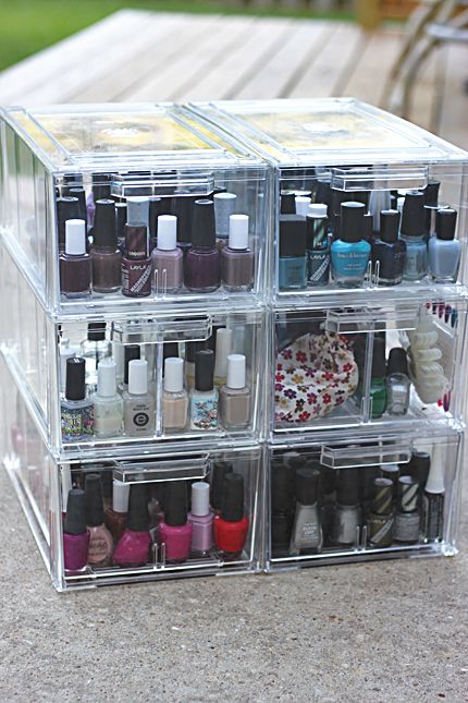 Nail Polish Storage | Nail polish storage, Shoe drawer, Diy nail .