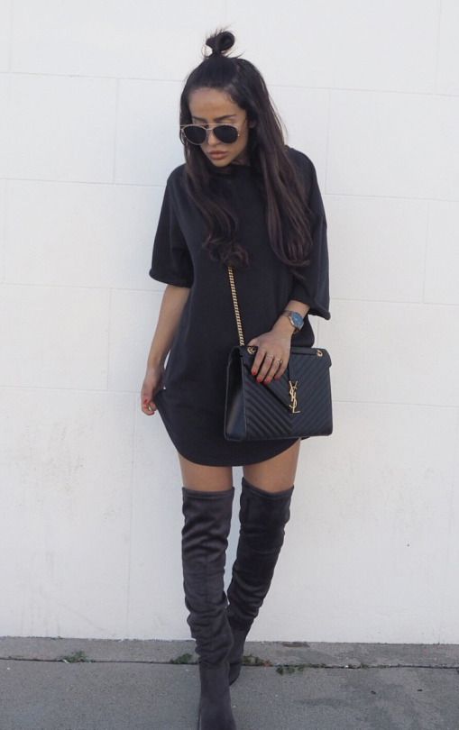 The Thigh High Boots Outfit: 35 Ways To Wear Thigh-High Boots .