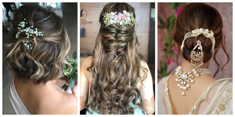 Trending Wedding Hairstyles for long, short & medium haired brides .