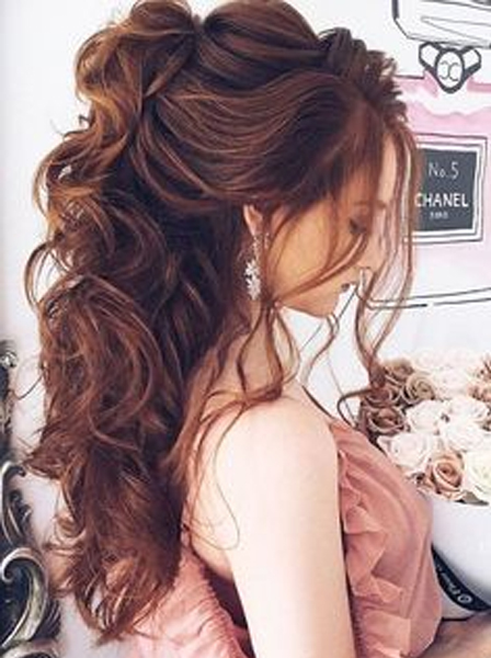 Half Up Half Down Wedding Hairstyles The Prettiest and Most .