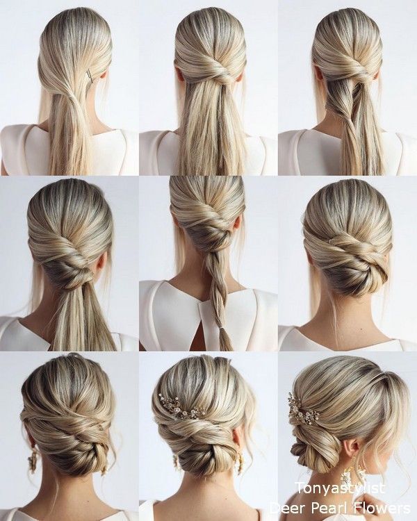 18 tutorials for wedding hairstyles for brides and bridesmaids .