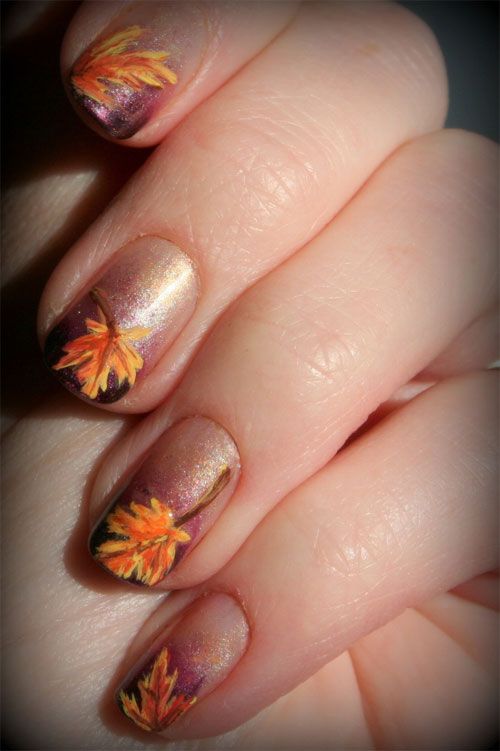 60 Fall Inspired Nail Designs: Leaves, Owls, Pumpkins More .