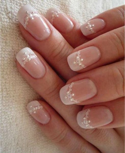 34 Classy Wedding Nail For Bride | Wedding day nails, Bridal nail .