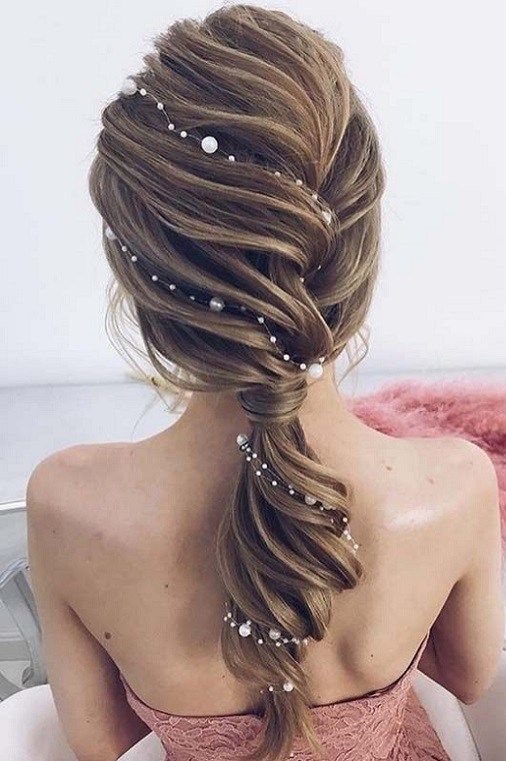 45 Best Wedding Hairstyles for Womens 2018 | Bridal hair headpiece .