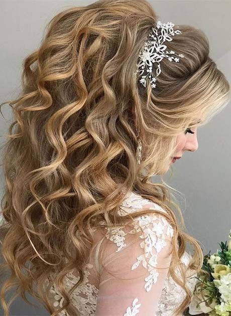 Lavish Wedding Hairstyle Ideas 2019 | Wedding hairstyles for long .