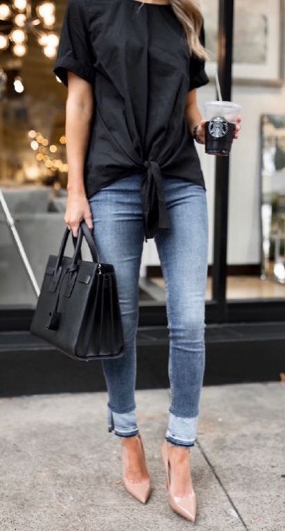 30+ Trendy Ways to Wear Jeans To The Office In 2018 | Stylish .