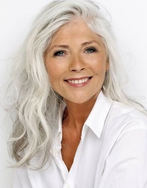 long grey hairstyles | long hairstyle for grey hair (With images .