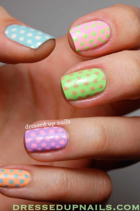 Give Yourself a Colorful Easter Mani This Year | Nail designs .