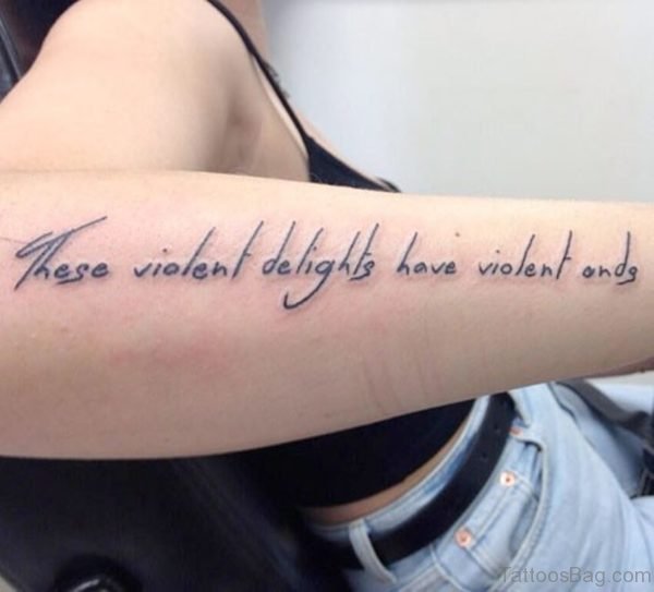 105 Brilliant Wording Tattoos On A