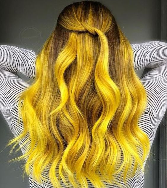 34 Trendy Yellow Ombre Hair Colors Ide