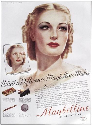 Authentic 1940s Makeup History and Tutorial | Vintage makeup ads .