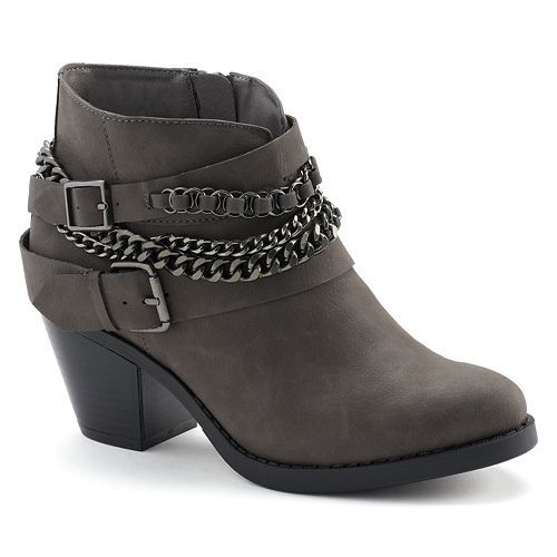 SO® Women's Western Heeled Ankle Boots | Womens boots ankle, Cute .