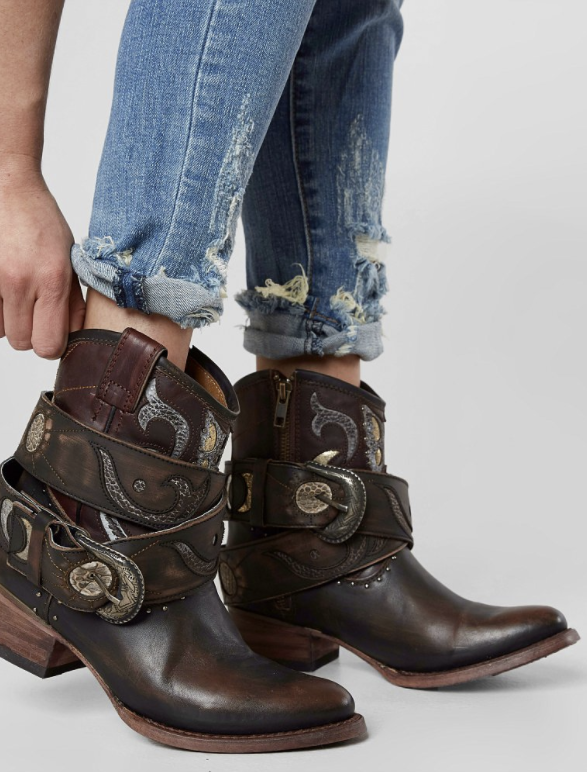 Embellished Cowboy Boots : Freebird by Steven Tash Ankle Boot .