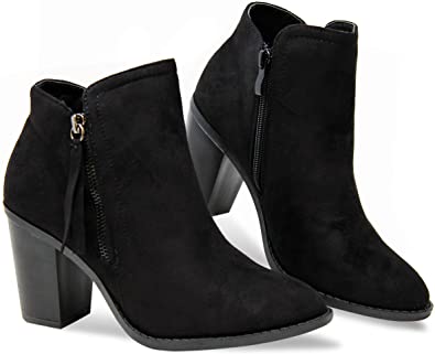 Amazon.com | MVE Shoes Womens Stylish Comfortable Low Block Heel .