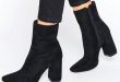 Boohoo | Boohoo High Ankle Block Heeled Boot | Womens boots ankle .