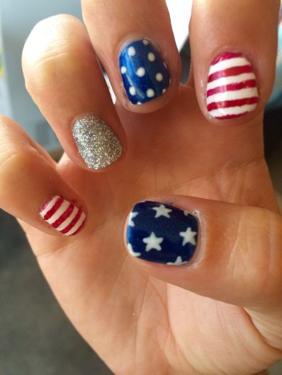 50+ Awesome 4th Of July Nails | Nails for kids, Fourth of july .