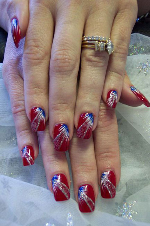 18 Awesome 4th of July Fireworks Nail Art Designs 2016 | Fourth of .