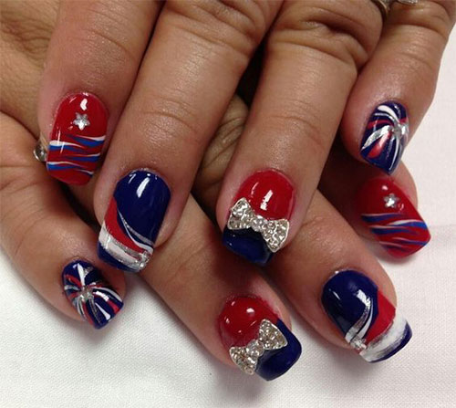 18 Awesome 4th of July Fireworks Nail Art Designs 2016 | Fourth of .
