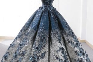 Blue Ball Gown Sequins Off The Shoulder Appliques Floor Length .