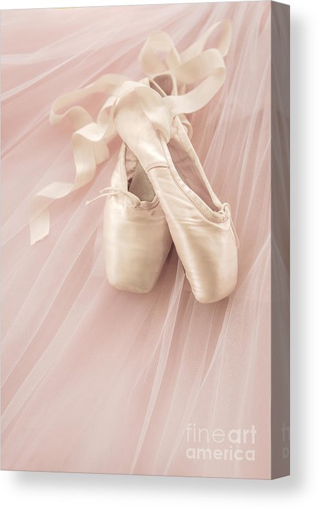 Pink Ballet Shoes Canvas Print / Canvas Art by Diane Diederi