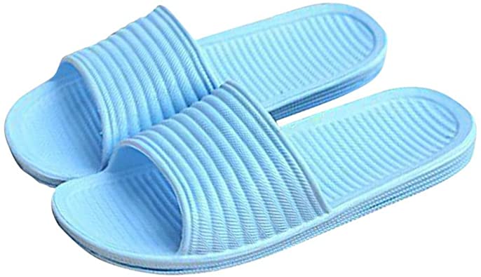 Amazon.com | Bolayu Women Summer Stripe Flat Bath Sandals Indoor .