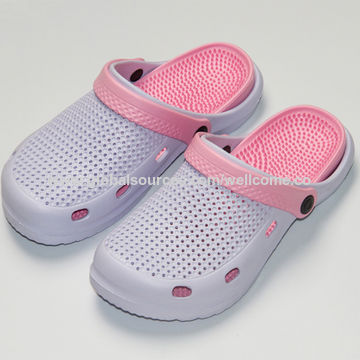 China Light mesh Ladies and man's clog EVA slipper indoor outdoor .