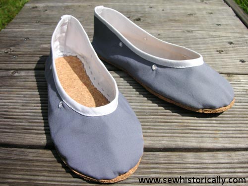 How To Make Edwardian/ 1920s Bathing Shoes With Cork Sole - Sew .