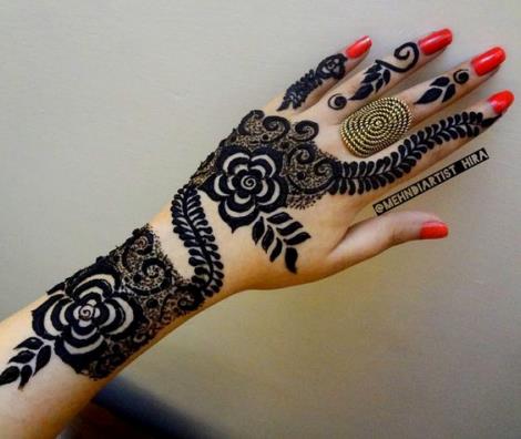 550 Henna Tattoo Pictures Gallery on Hand for Girl with Cute Desi