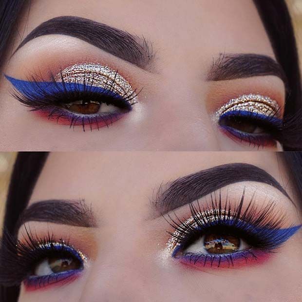 Beautiful Makeup for Fourth of July | Summer makeup looks, Summer .