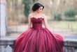 Astounding 76 Beautiful Maroon Quinceanera Dresses https .