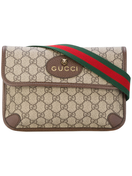 Gucci - GG Supreme belt bag - women - Leather - One Size, Brown .