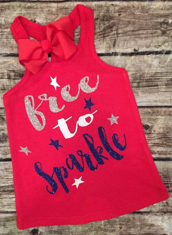 Fourth of July Baby Girl Fourth of July Shirt/Onesie by ALGDezigns .