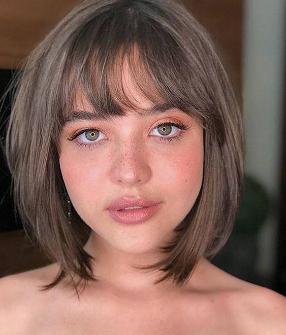 21 #bangshairstyles and #croppedbangs To Inspire You In Summer .