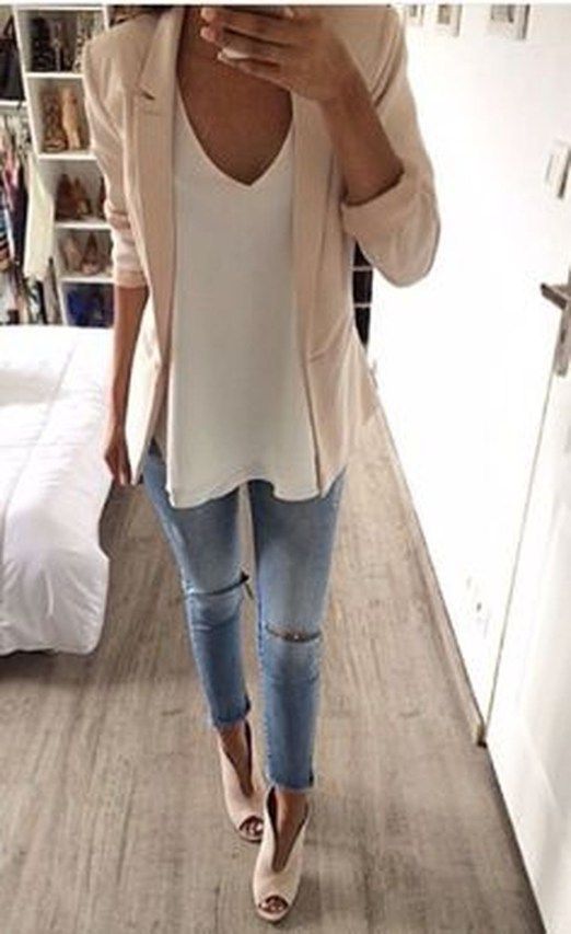 Easy And Casual Spring Outfits Ideas 17 | Fashion clothes women .