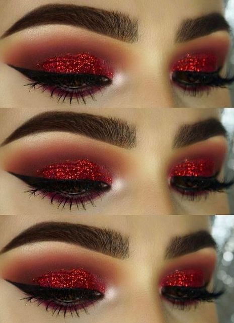 60+ Best Inspirational Ideas For Christmas 2017 | Makeup, Red eye .