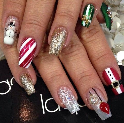 Outstanding 21 Best Christmas Nails Acrylic Ideas The .