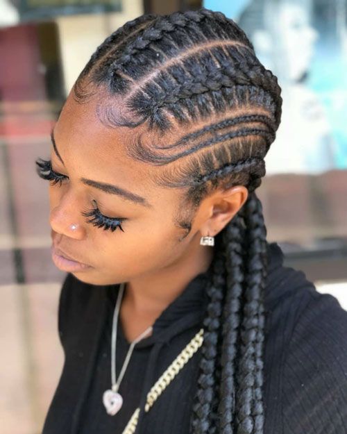 50 Cool Cornrow Braid Hairstyles To Get in 2020 in 2020 | Hair .