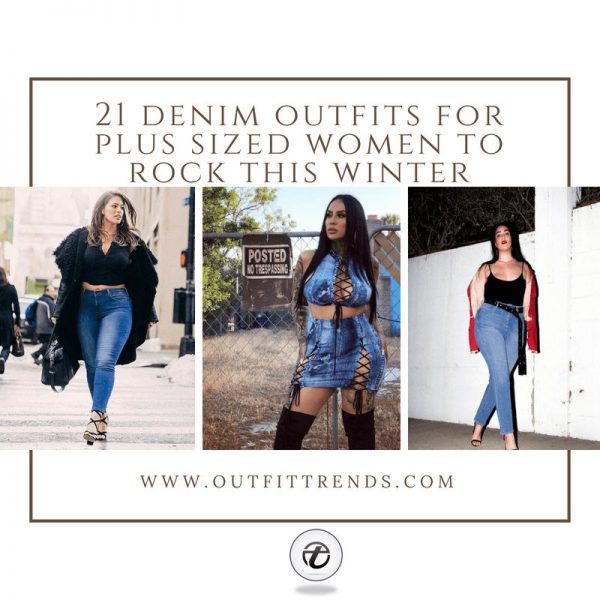 21 Best Winter Jeans Outfits for Plus-Sized Women to Stay Cool and .