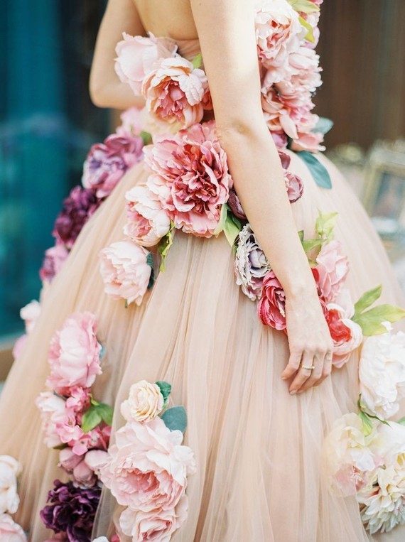 Floral wedding dress inspiration - 100 Layer Ca