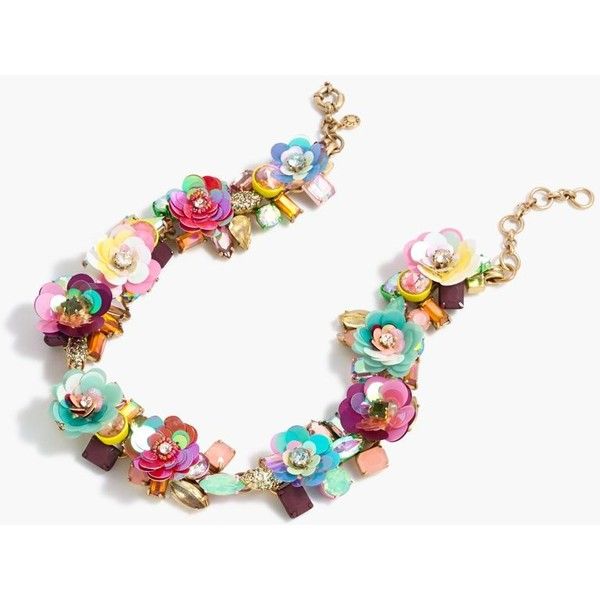 J.Crew Blooming Sequin Paillette Necklace | Womens necklaces .