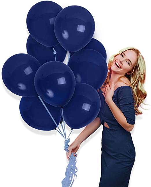 Amazon.com: Treasures Gifted Matte Navy Blue Balloons 72 Pack for .