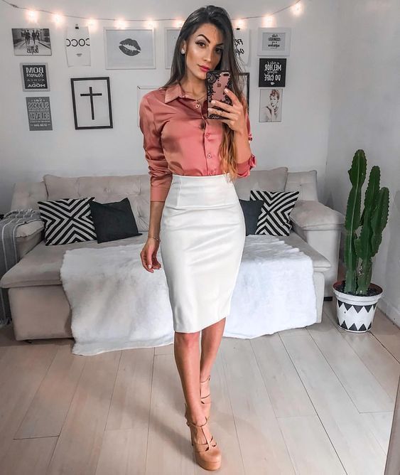 Check latest pencil skirt outfits for work business professional .