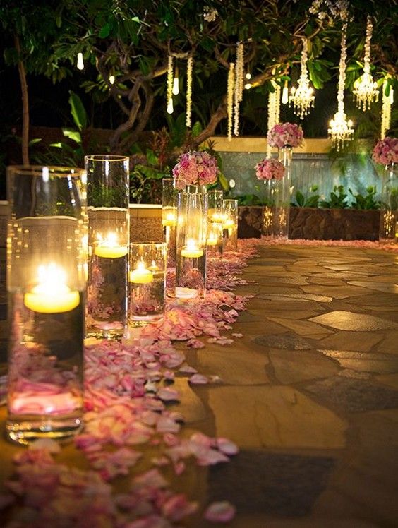 40 Romantic And Whimsical Wedding Lighting Ideas | Night time .