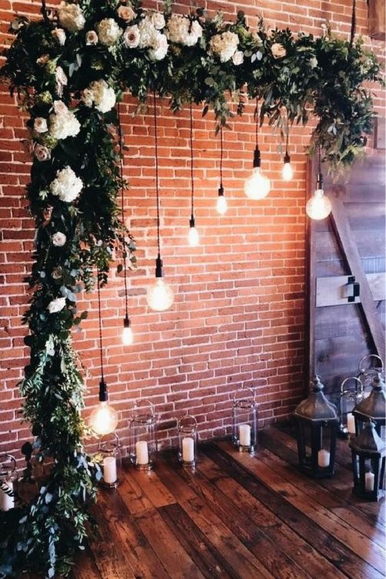 44 Sweet Romantic Wedding Decor Ideas - | Lights wedding decor .