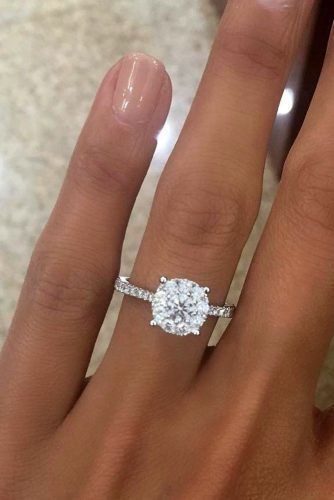 36 Top Round Engagement Rings | Dream engagement rings, Simple .