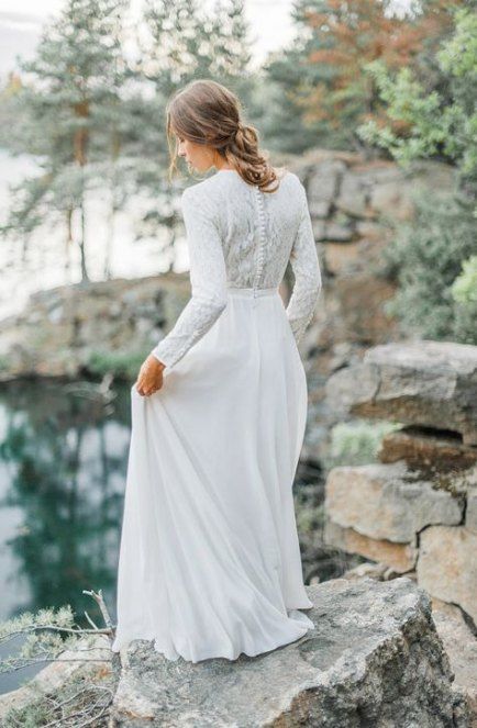 Best Vintage Wedding Dress With Sleeves High Neck Ideas in 2020 .