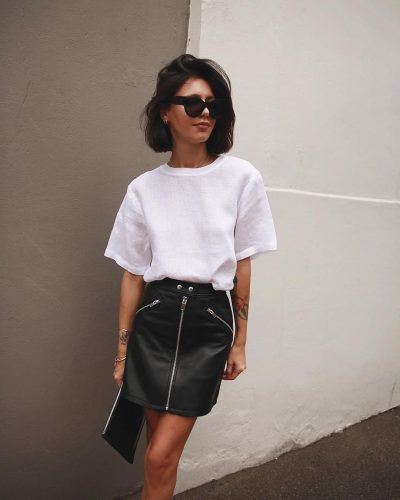 Leather Skirt Outfit Ideas - 30 Ways to Wear Leather Skir