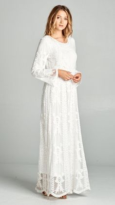 Best White Lace Inspiration in 2020 | Lace white dress, Lds temple .