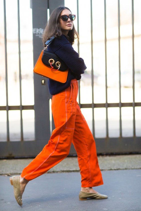 Orange is This Season's Hottest Color | Cool street fashion .