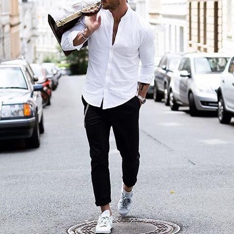 Black & White Outfit For Men Street Style Inspiration Dress like a .
